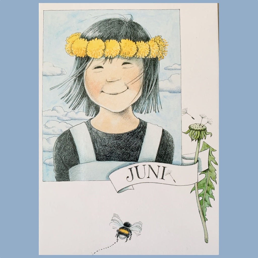 Postkarte Linneas Jahrbuch Juni