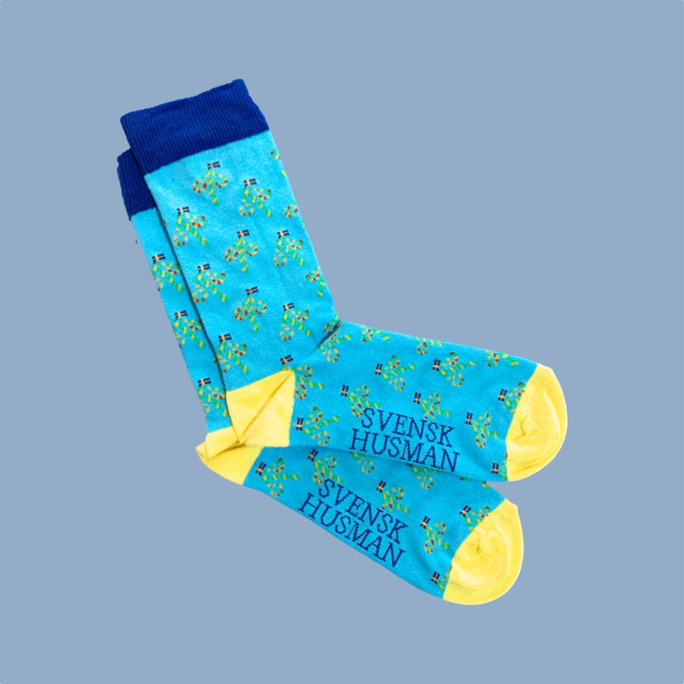 Socken mit Muster Mittsommer von Svensk Husman erhältlich im Mys Shop