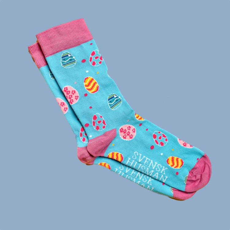 Socken mit Muster Ostereier von Svensk Husman erhältlich im Mys Shop