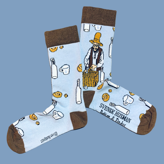 Socken Pettersson packt den Picknickkorb