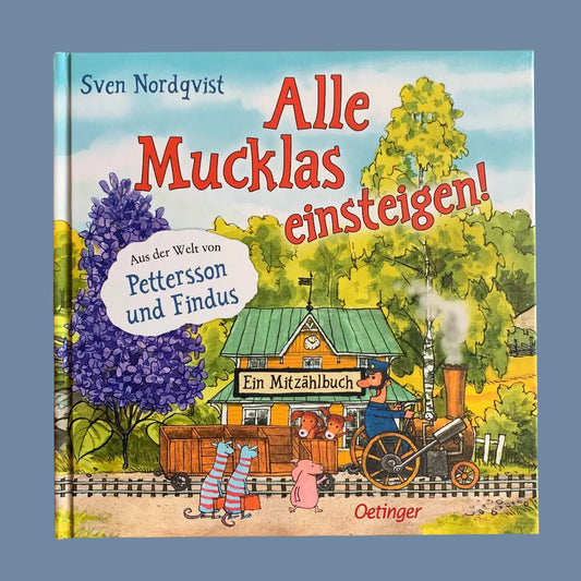 Titelseite des Buches Alle Mucklas einsteigen von Svens Nordqvist