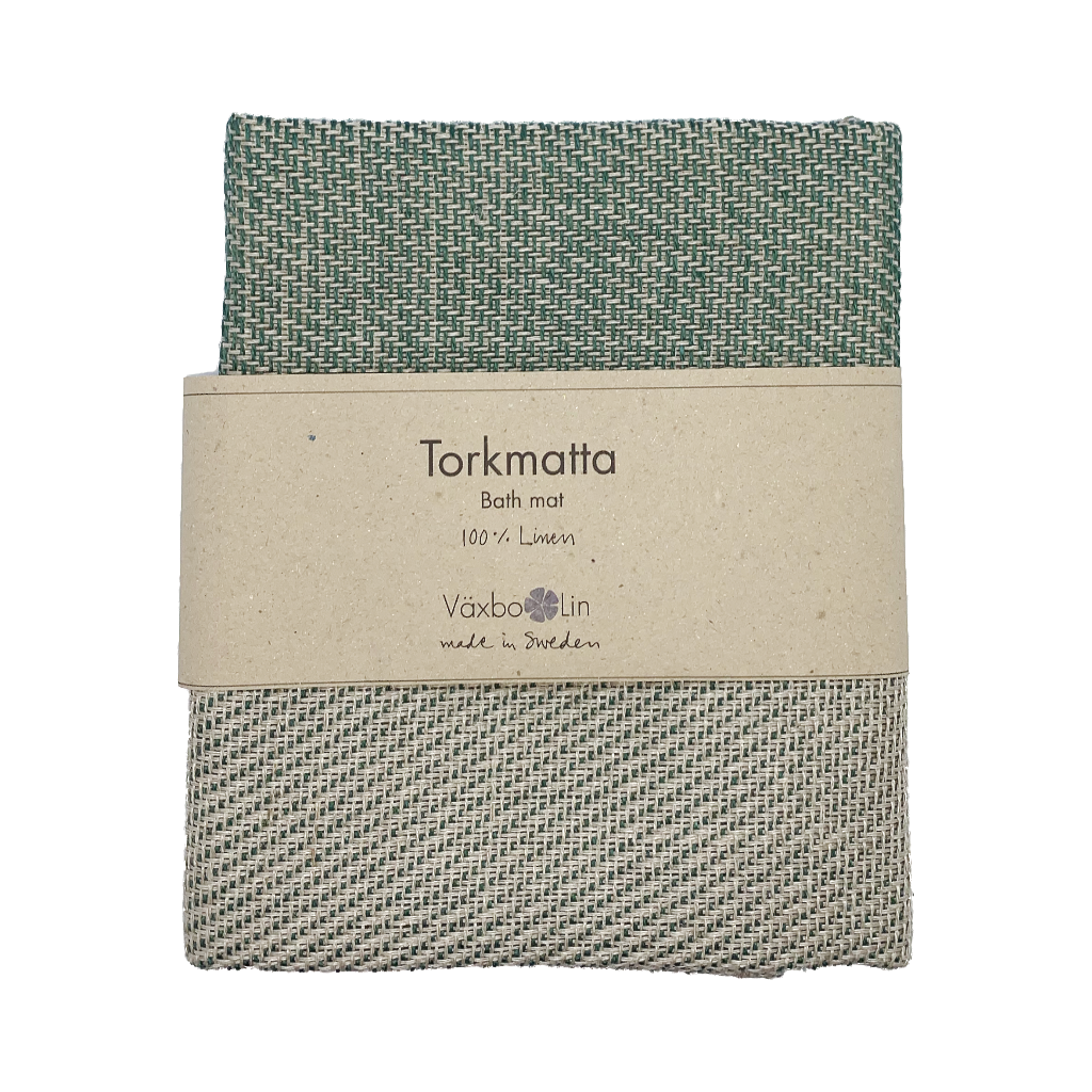 Badteppich_Torkmatta_moosgruen_Leinen_Vaexbo_Lin_Mys_Shop
