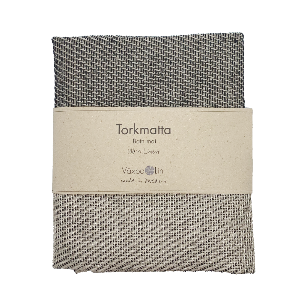 Badteppich_Torkmatta_schwarz_Leinen_Vaexbo_Lin_Mys_Shop