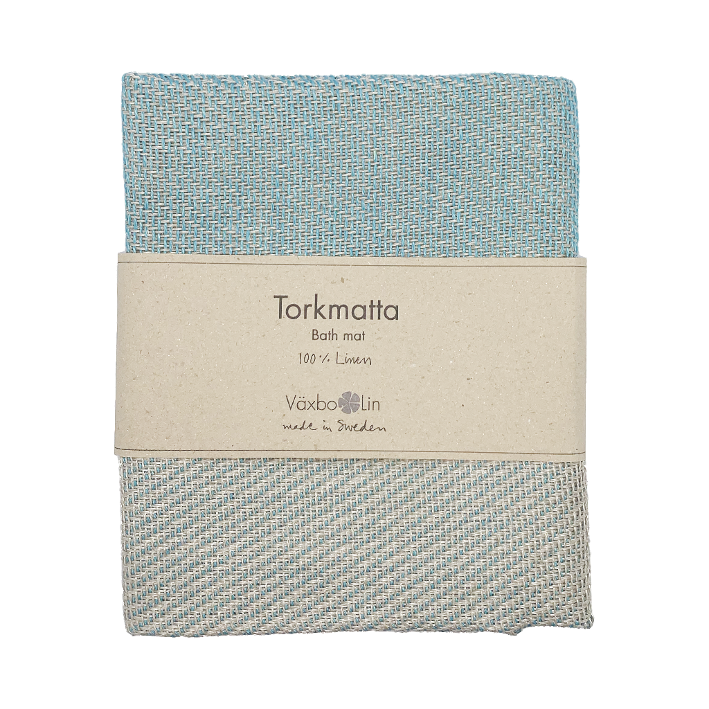 Badteppich_Torkmatta_tuerkis_Leinen_Vaexbo_Lin_Mys_Shop