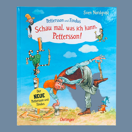 Titelseite des Buches Schau mal, Pettersson, was ich kann! von Sven Nordqvist