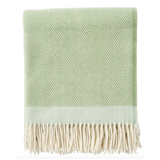 Wolldecke_Merino_Hope_gruen_Klippan_Mys-Shop