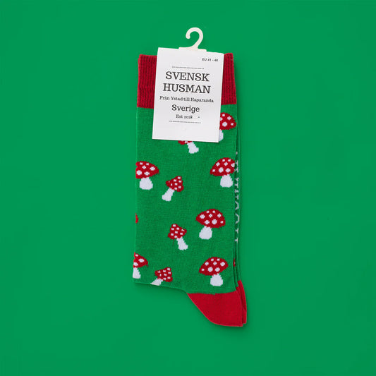 Socken "Fliegenpilz", 80% Baumwolle, 17% Nylon, 3% Spandex