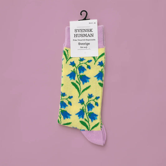 Socken "Blåklocka", 80% Baumwolle, 17% Nylon, 3% Spandex