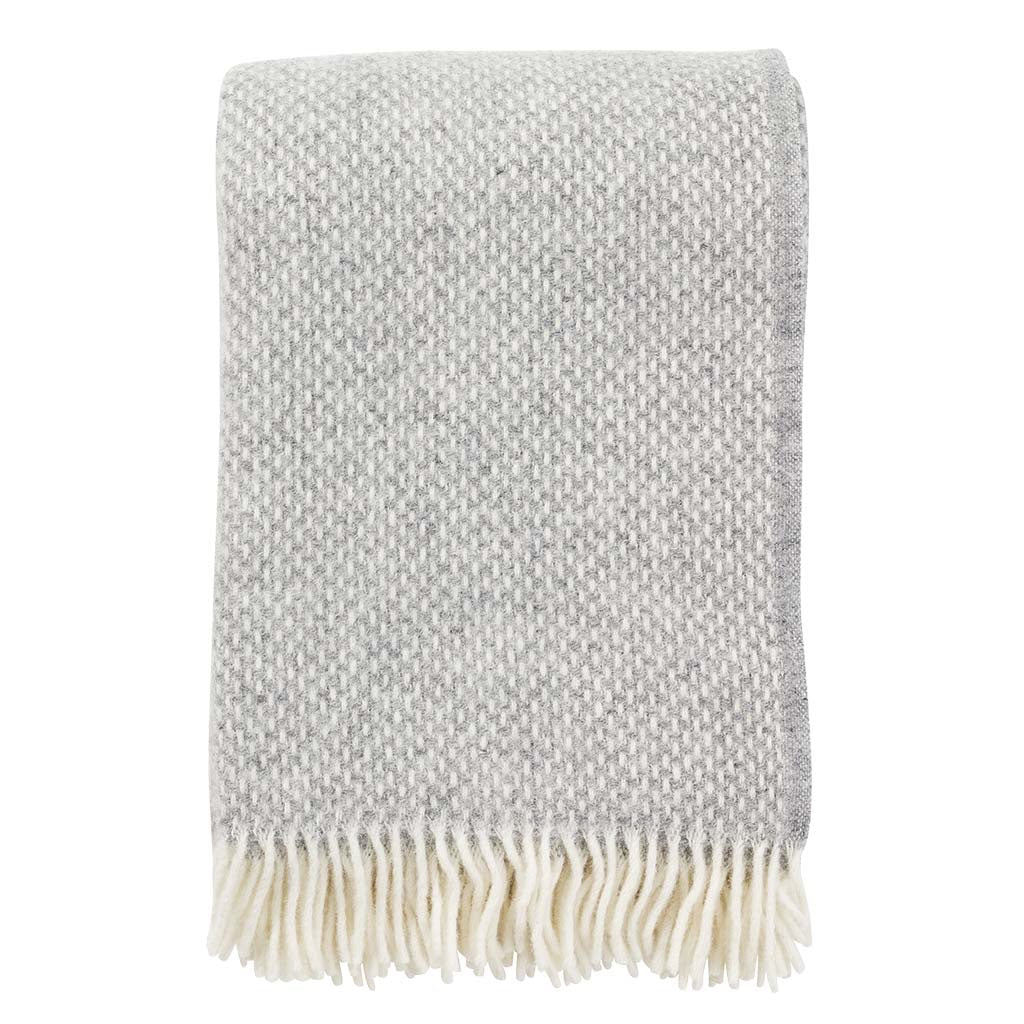 Decke_Preppy_grau_Klippan_Yllefabrik_Mys_Shop