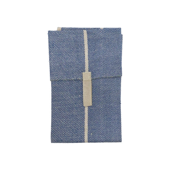 Handtuch Lilla Märta Leinen blau Växbo Lin Mys-Shop