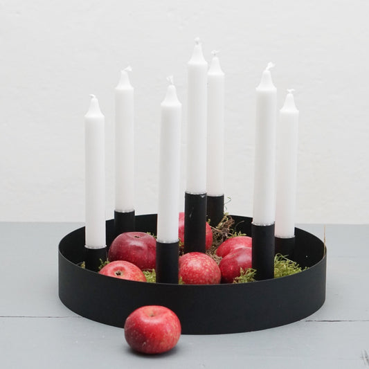 Kerzenhalter_Sund_mitAepfeln_Metall_schwarz_Storefactory_Mys-Shop