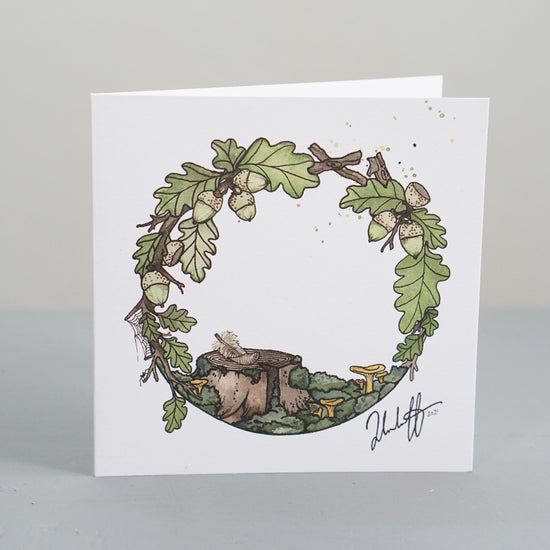 Klappkarte_Pfifferlinge_Wald_Nya_Makeriet_Handwerk_Design_Schweden_Mys-Shop