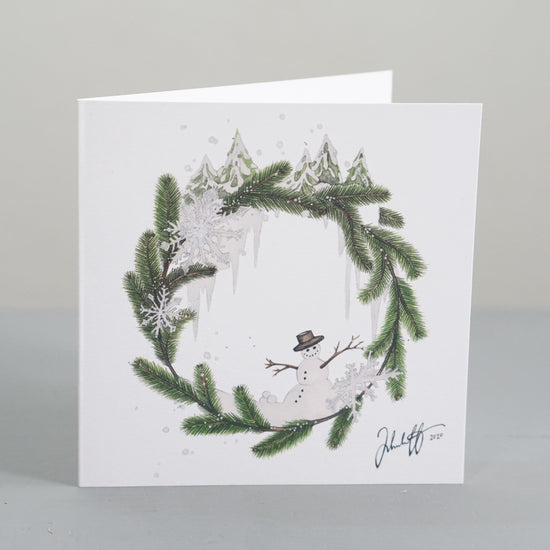 Klappkarte_Schneemann_Nya_Makeriet_Handwerk_Design_Schweden_Mys-Shop