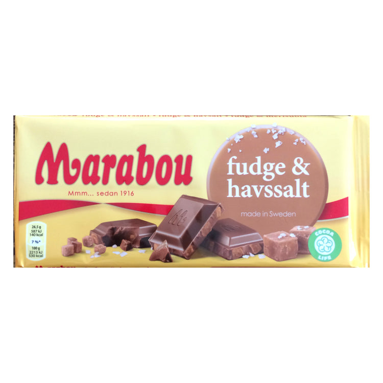 Marabou ”Fudge/Havssalt” 185 g