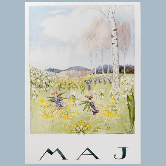 Postkarte Jahreszeiten Elsa Beskow Maj