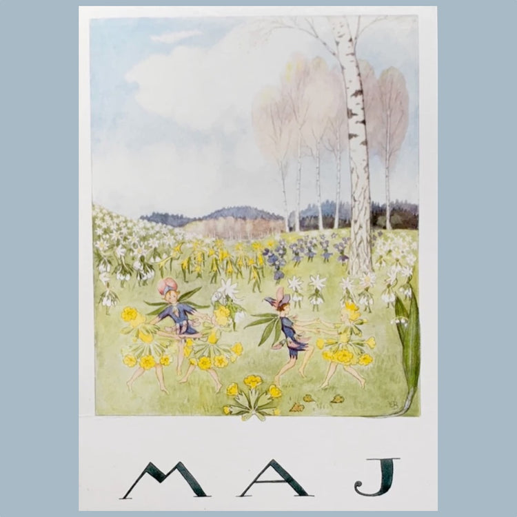 Postkarte Jahreszeiten Elsa Beskow Maj