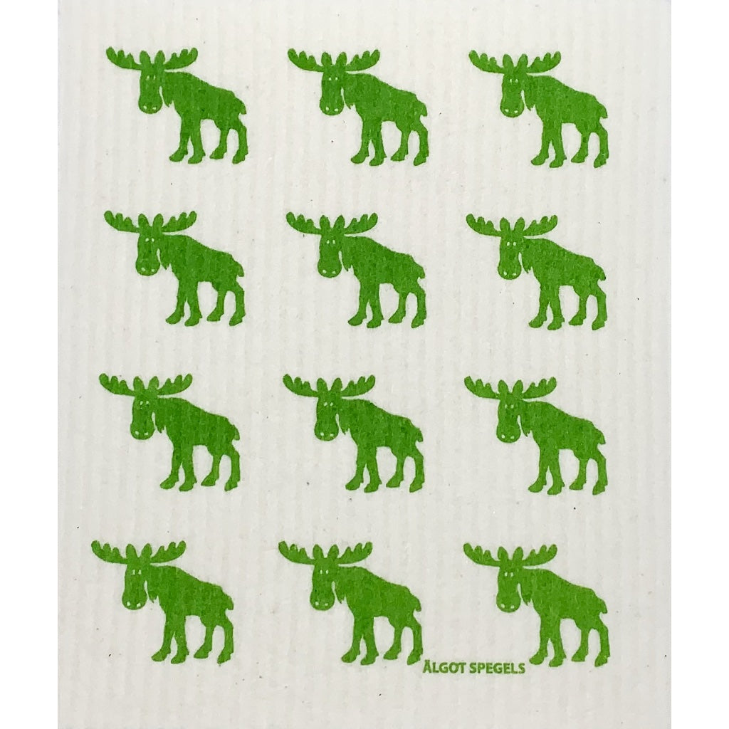 Schwammtuch_Elch_klein_gruen_Spegels_Mys-Shop