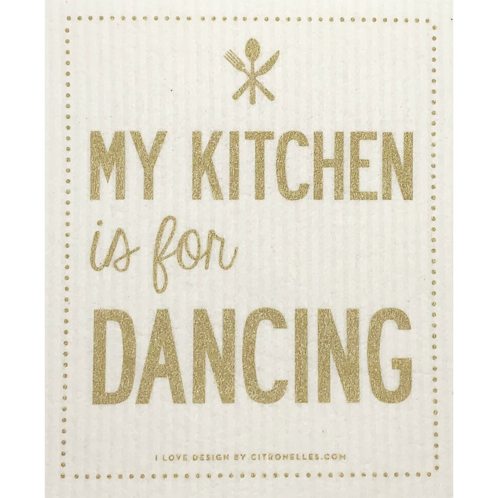 Schwedisches Spültuch My Kitchen is for Dancing