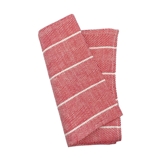 Serviette_Fischgraet_Leinen_rot_Axlings_Mys_Shop
