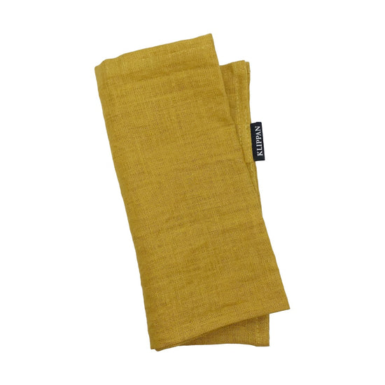 Serviette_Linn_Leinen_senf_Handwerk aus SchwedenKlippan_Mys_Shop