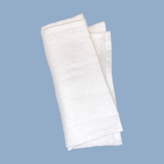 Serviette_Linn_Leinen_weiss_Handwerk aus SchwedenKlippan_Mys_Shop