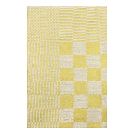 Serviette_Schackrutan_Leinen_gelb_Klaessbols_linnevaeveri_Mys_Shop