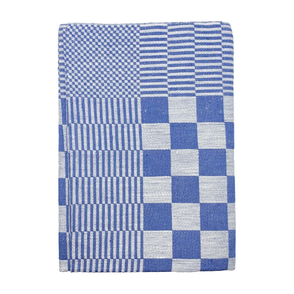 Serviette_Schackrutan_Leinen_jeansblau_Klaessbols_linnevaeveri_Mys_Shop