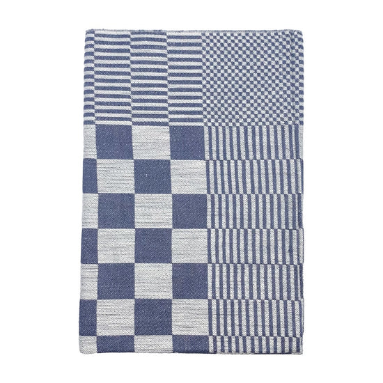 Serviette_Schackrutan_Leinen_nebelblau_Klaessbols_linnevaeveri_Mys_Shop