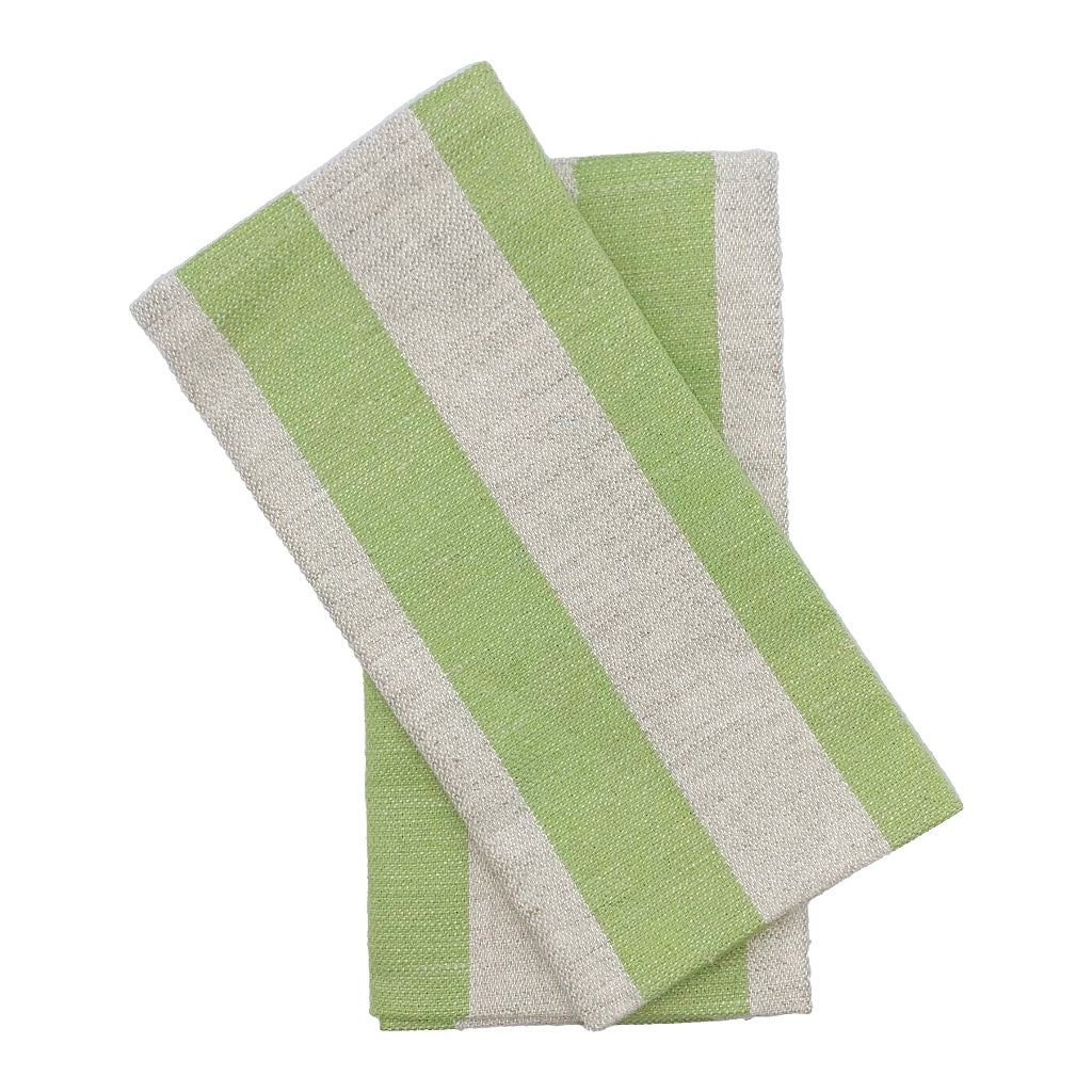 Serviette Halbleinen „Streifen“ 2er Set