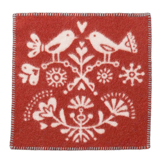 Sitzukissen Outdoor Joy rot vor weißem Hintergrund