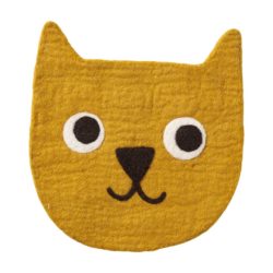 Sitzunterlage_Wolle_Bär_gelb_Klippan_Mys-Shop