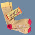 gelbe Socken Kex mit Tafel Waffelkeks